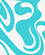 Designer curly swirls turquoise bespoke book fabric