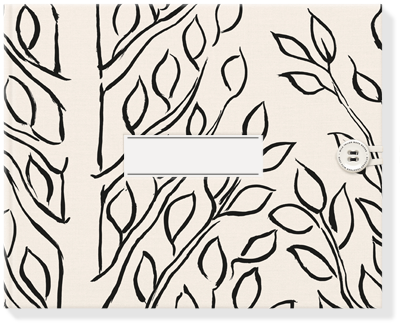Designer tree outline bespoke photo book fabric